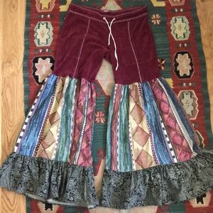 Poor Pitiful Pearl Bell Bottom Bloomer Pants Small